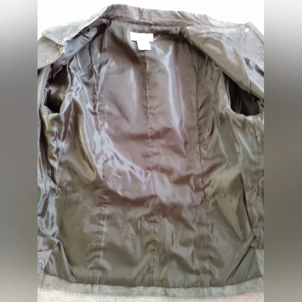 Spiegel Suede Leather Blazer, M - Picture 6 of 9